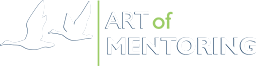 Art of Mentoring corporate logo, flying geese colored version